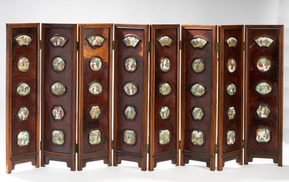 CHINESE PORCELAIN-INSET TABLE