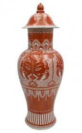 CHINESE PORCELAIN IRON RED "TA