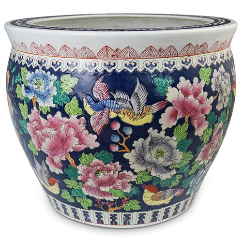 CHINESE PORCELAIN JARDINIERE FISH