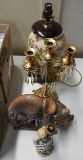 CHINESE PORCELAIN LAMP, VICTOR