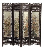 CHINESE PORCELAIN MOUNTED FOUR
