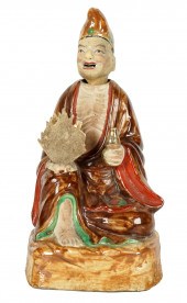 CHINESE PORCELAIN NODDER FIGUR