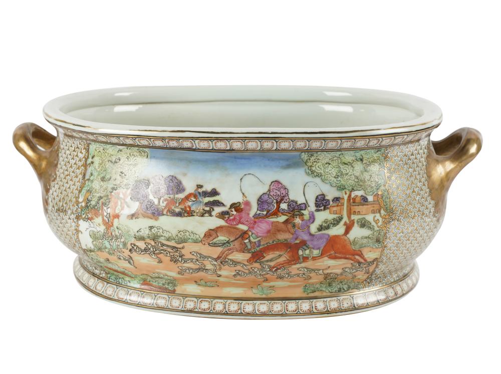 CHINESE PORCELAIN OVAL