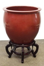 CHINESE PORCELAIN OX-BLOOD FIS
