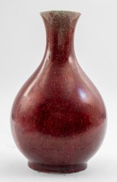 CHINESE PORCELAIN OXBLOOD VASE