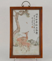 CHINESE PORCELAIN PLAQUE PAINT