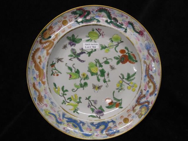 Chinese Porcelain Plate insect &