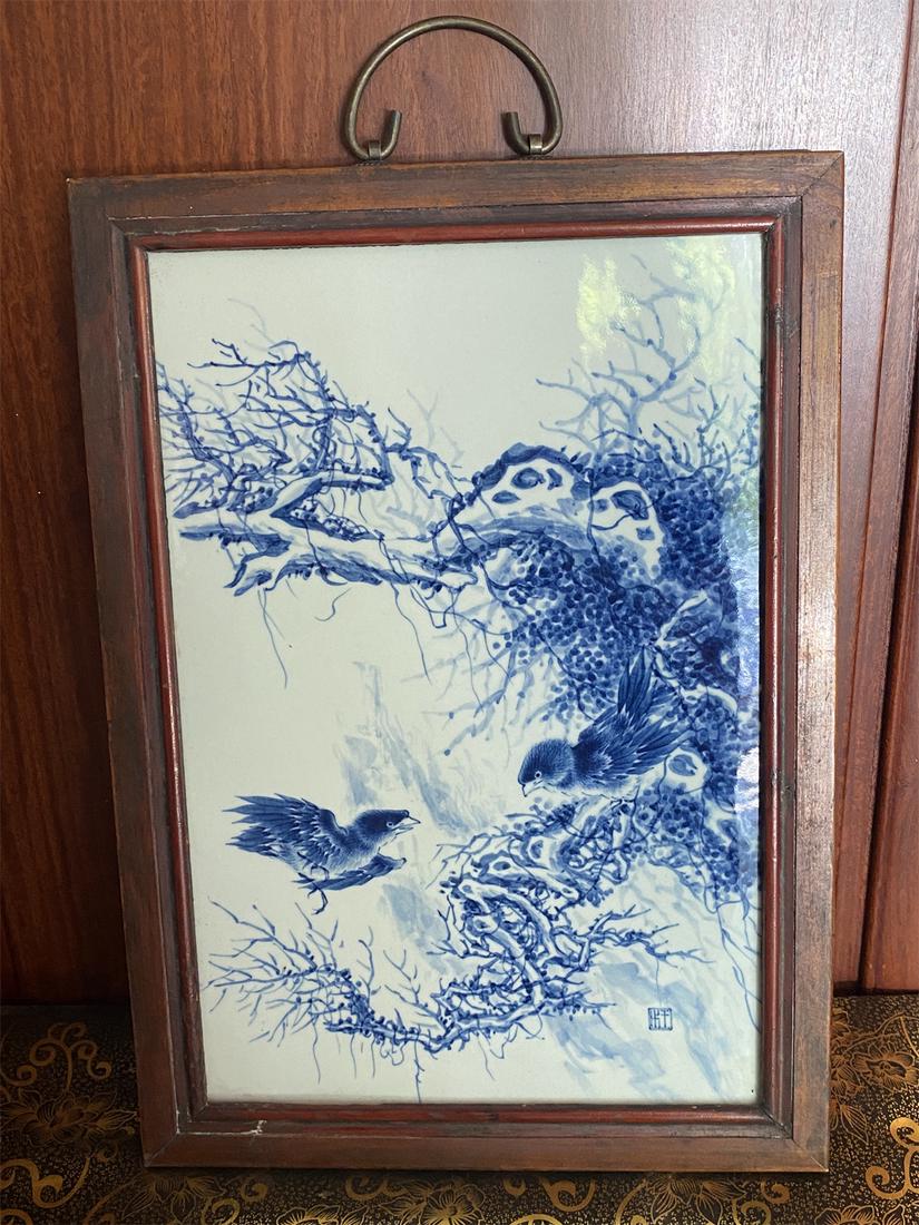 CHINESE PORCELAIN PLATE PAINTING OF