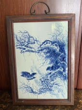 CHINESE PORCELAIN PLATE PAINTI