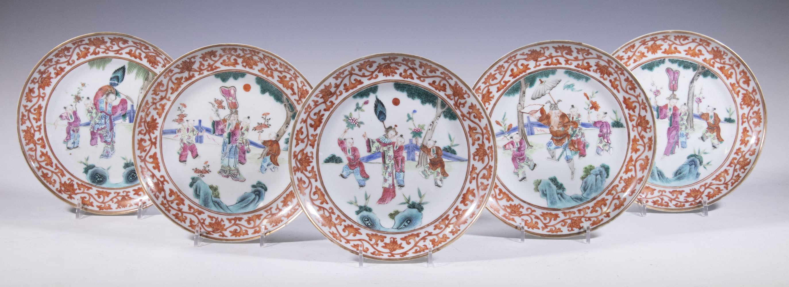 CHINESE PORCELAIN PLATES Set of (7)