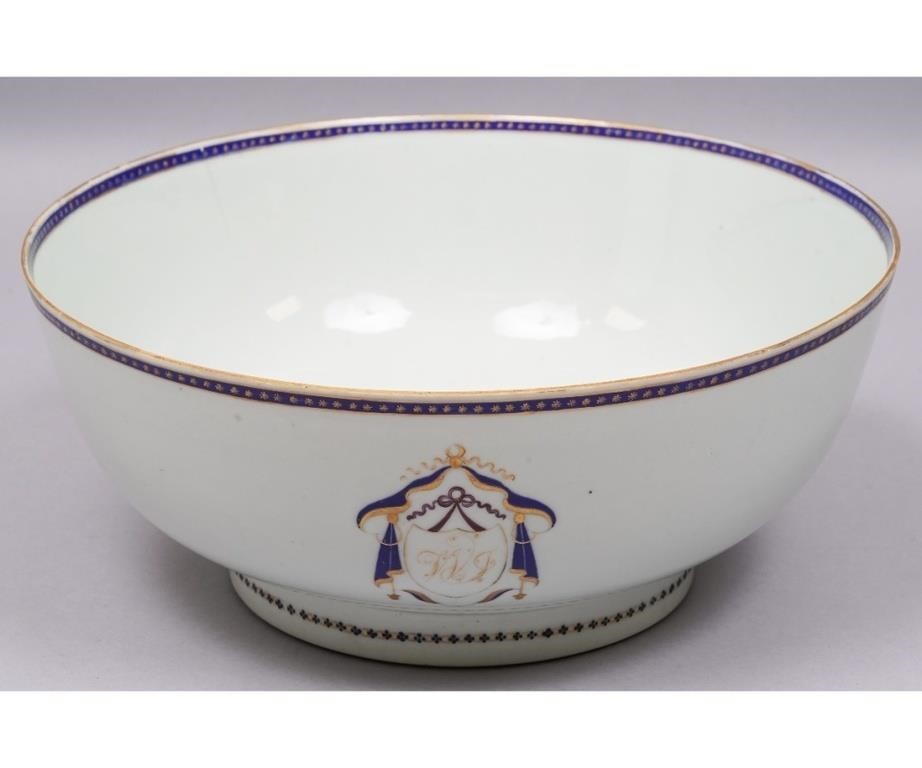Chinese porcelain punch bowl