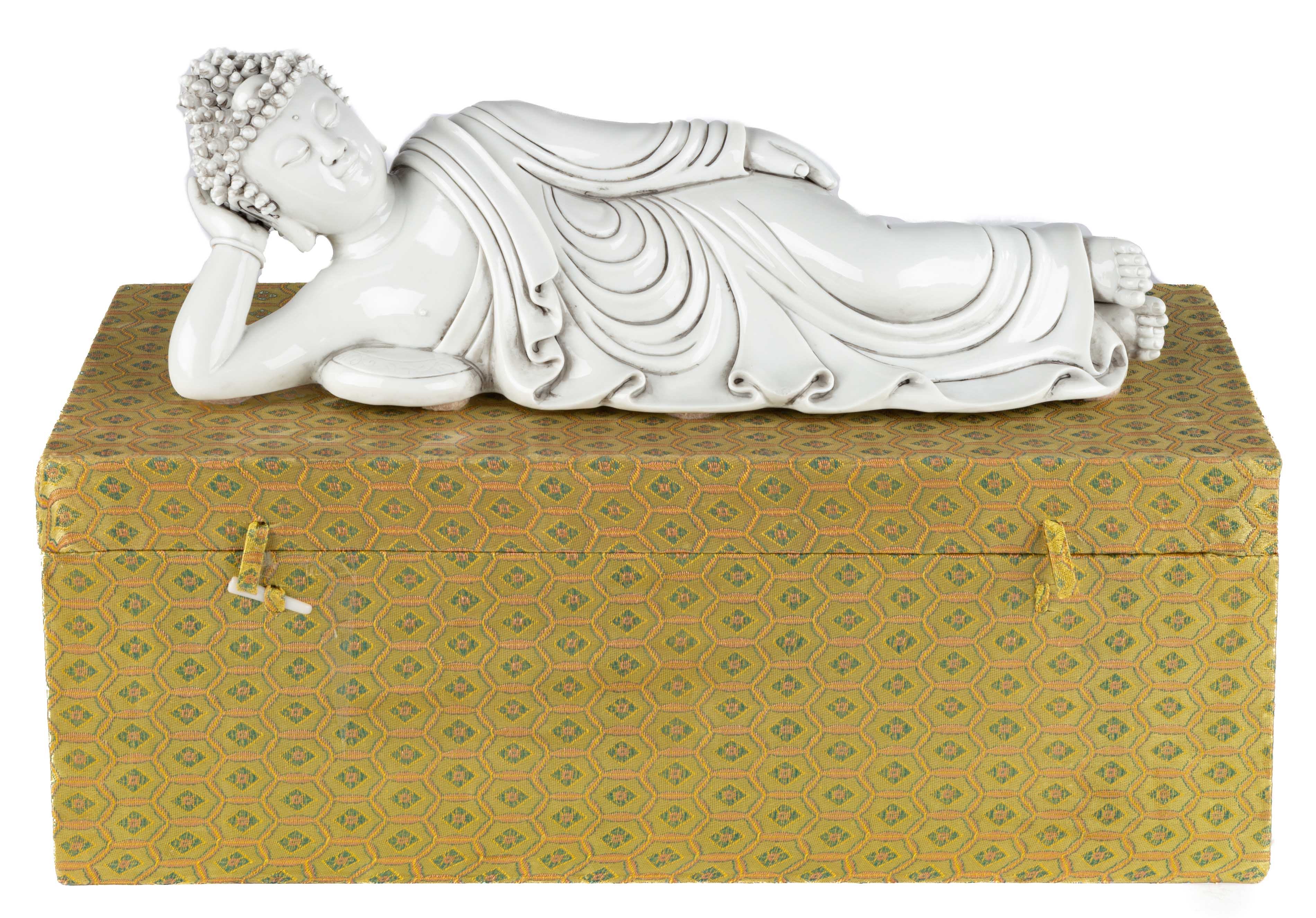 CHINESE PORCELAIN RECLINING
