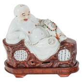 CHINESE PORCELAIN RECLINING HA