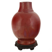 CHINESE PORCELAIN RED OXBLOOD