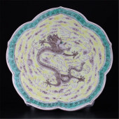 CHINESE PORCELAIN SANCAI DRAGO