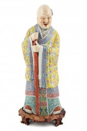 CHINESE PORCELAIN STAR GOD SHO