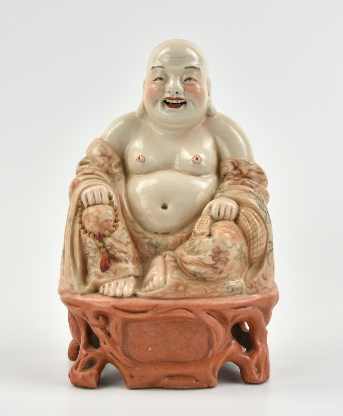 CHINESE PORCELAIN STATUE OF BUDDHA,