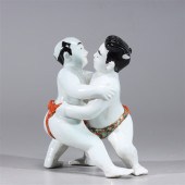Chinese porcelain statue of tw