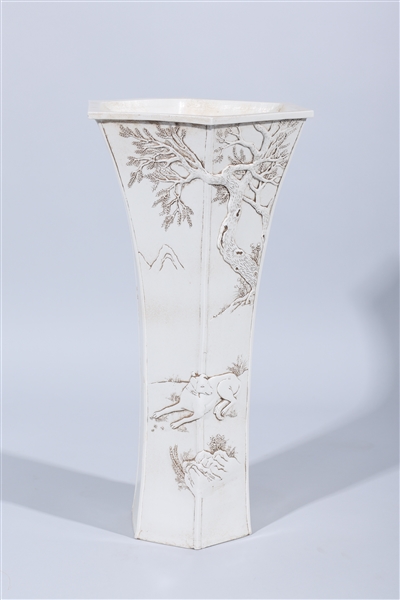 Chinese porcelain tall six-sided