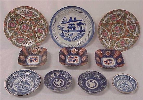 Chinese porcelain: three Imari