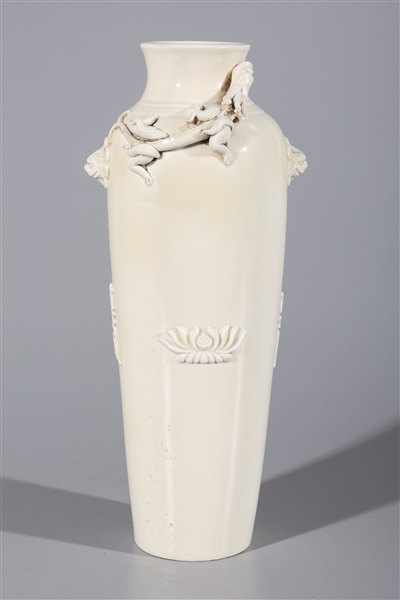 Chinese porcelain vase with dragons