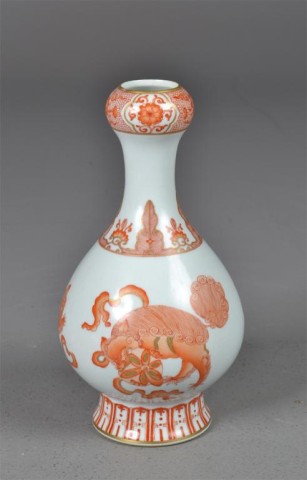 Chinese Porcelain White & Red