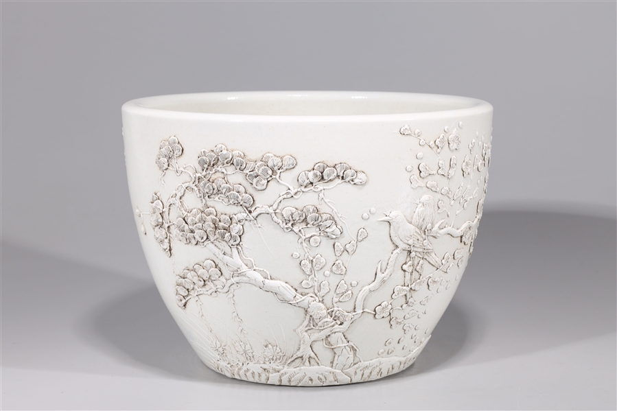 Chinese porcelain white vase with