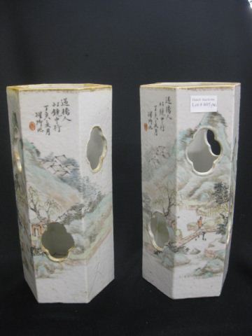 Chinese Porcelain Wig Stands