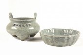 CHINESE POTTERY BRUSH WASHER &