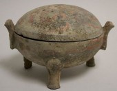 CHINESE POTTERY COVERED JARWit