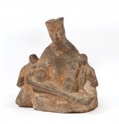 CHINESE POTTERY FIGURAL GROUPC
