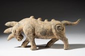 CHINESE POTTERY FIGURE OF A MY