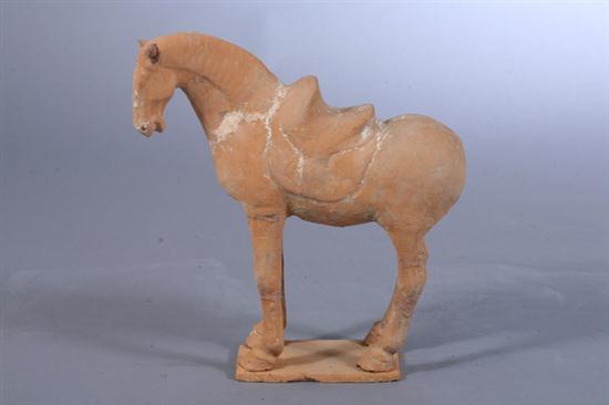 CHINESE POTTERY FIGURE OF HORSE