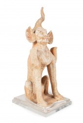 CHINESE POTTERY GUARDIAN EARTH