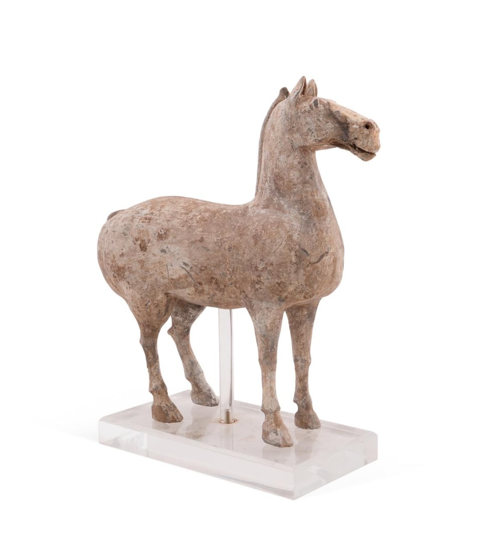 CHINESE POTTERY HORSE, LIKELY HAN