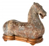 CHINESE POTTERY HORSEwith fitt
