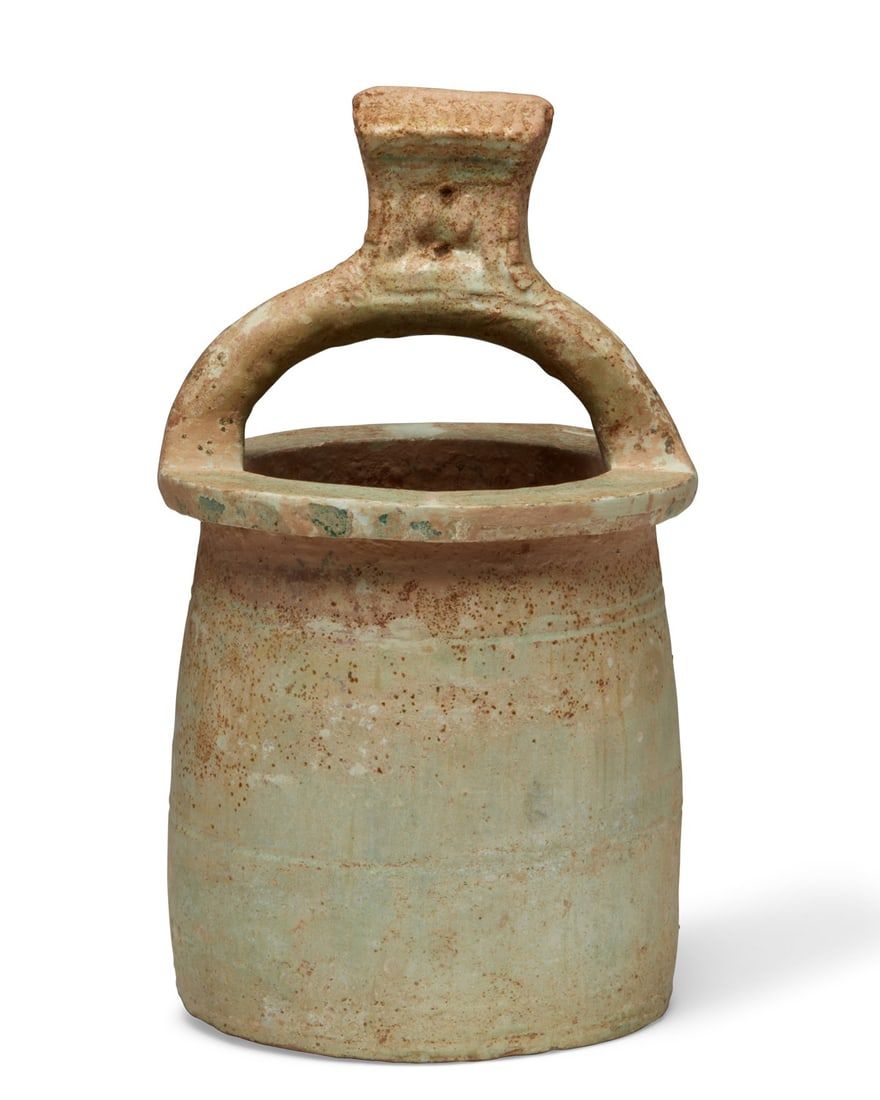 CHINESE POTTERY MODEL OF A WELL AND
