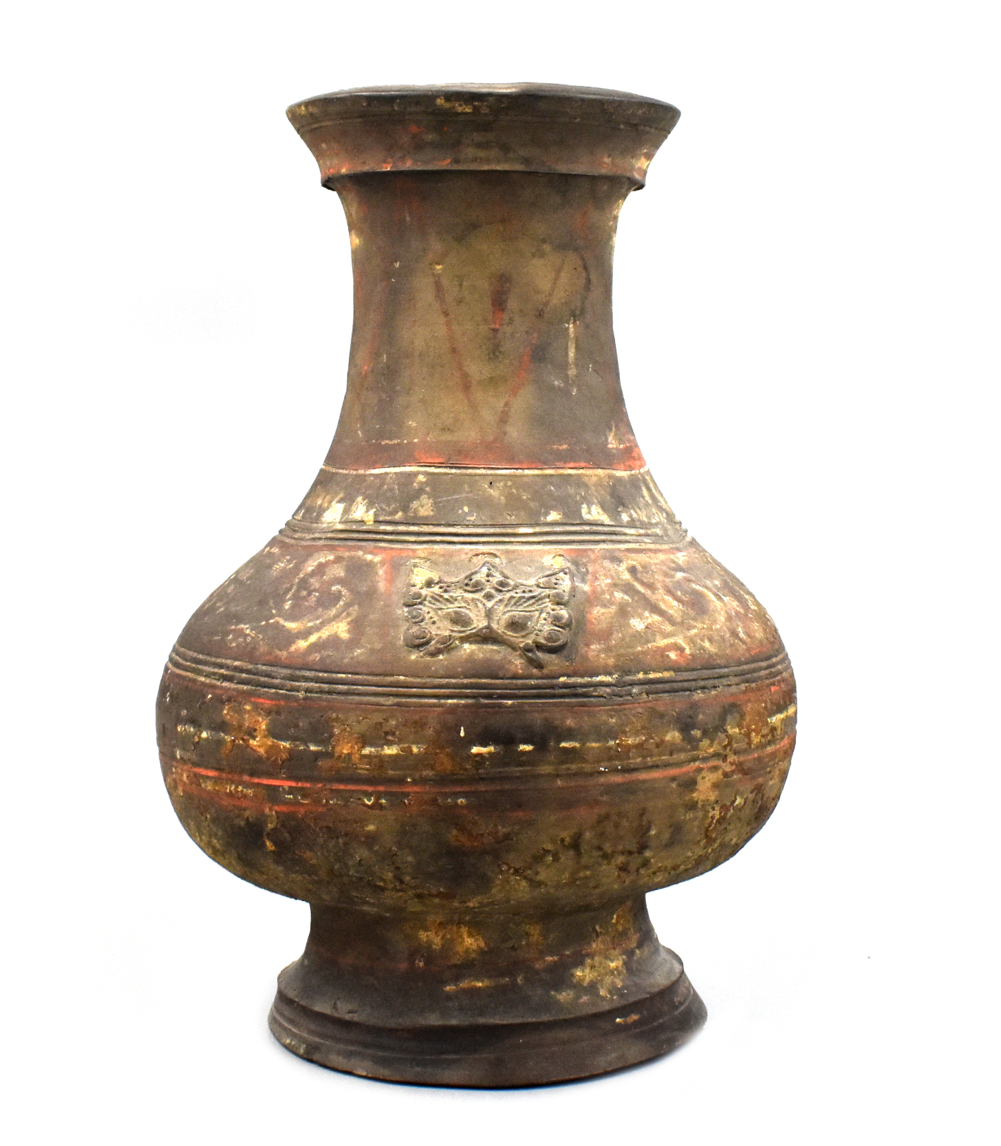 CHINESE POTTERY PAINTED "HU"