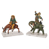 CHINESE POTTERY RIDER WARRIOR