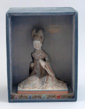 CHINESE POTTERY TOMB FIGURE TA
