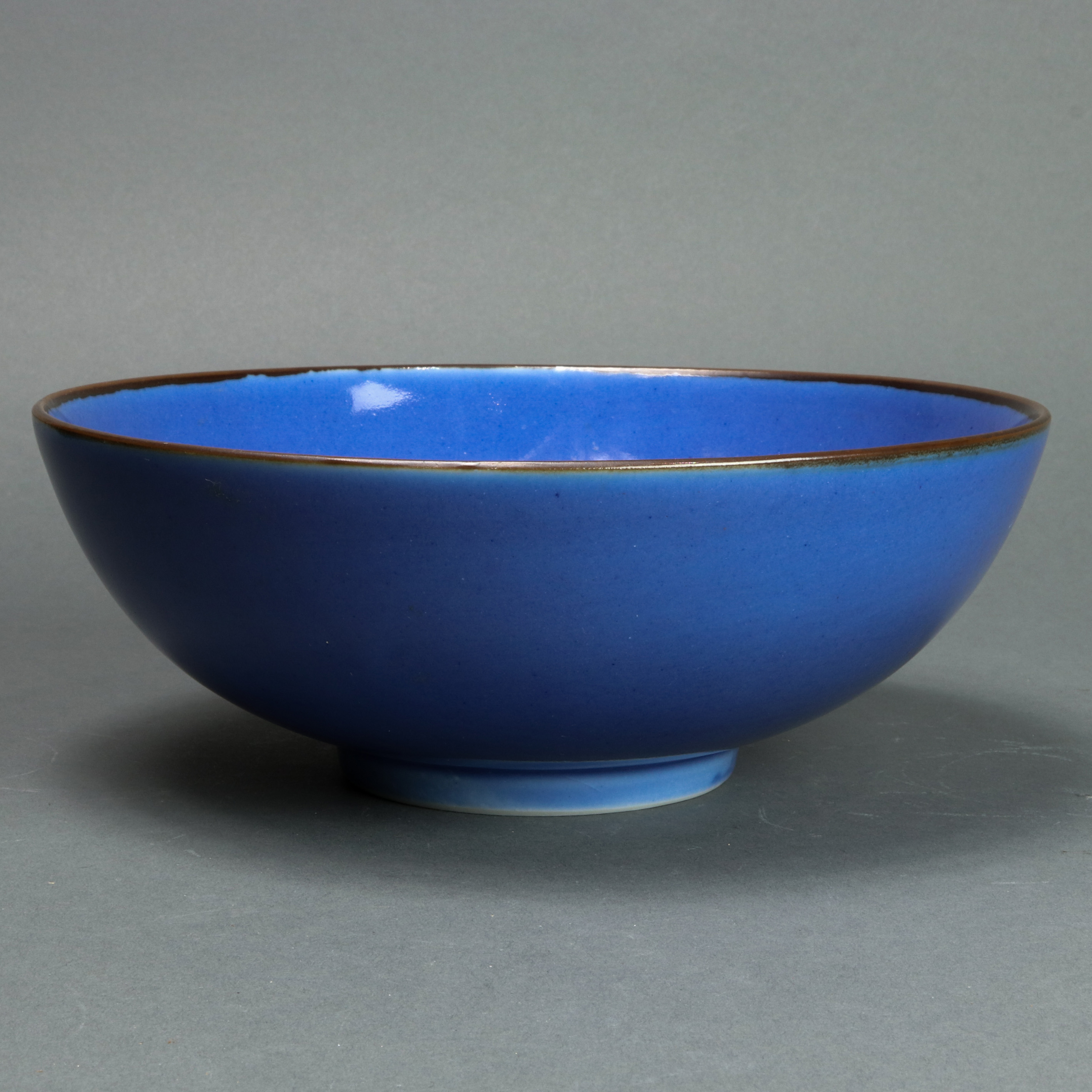 CHINESE POWDER BLUE GLAZED BOWL