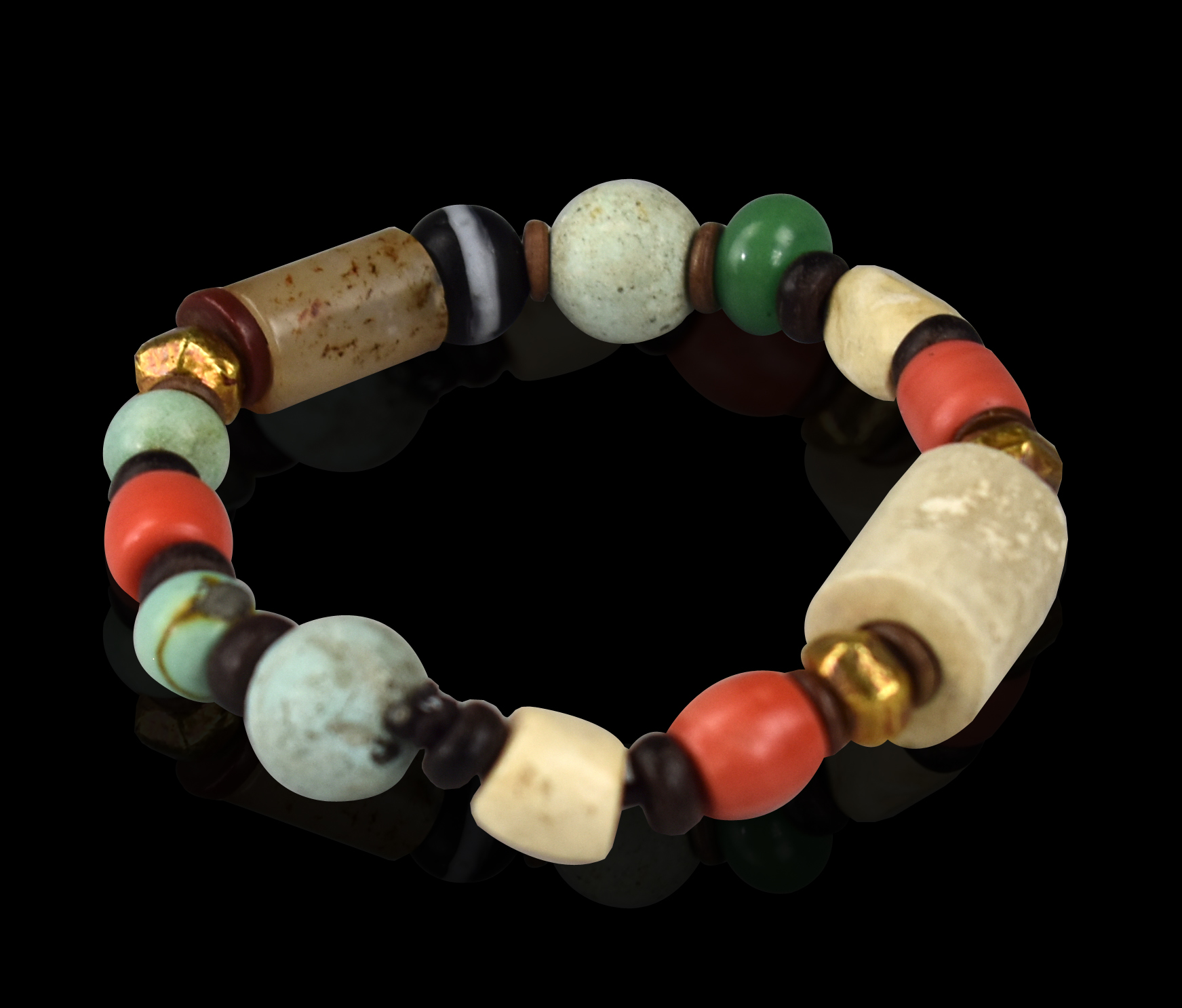 CHINESE PRECIOUS STONE BRACELET