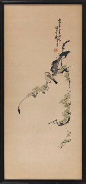 CHINESE PRINT ON PAPER BY CHAR