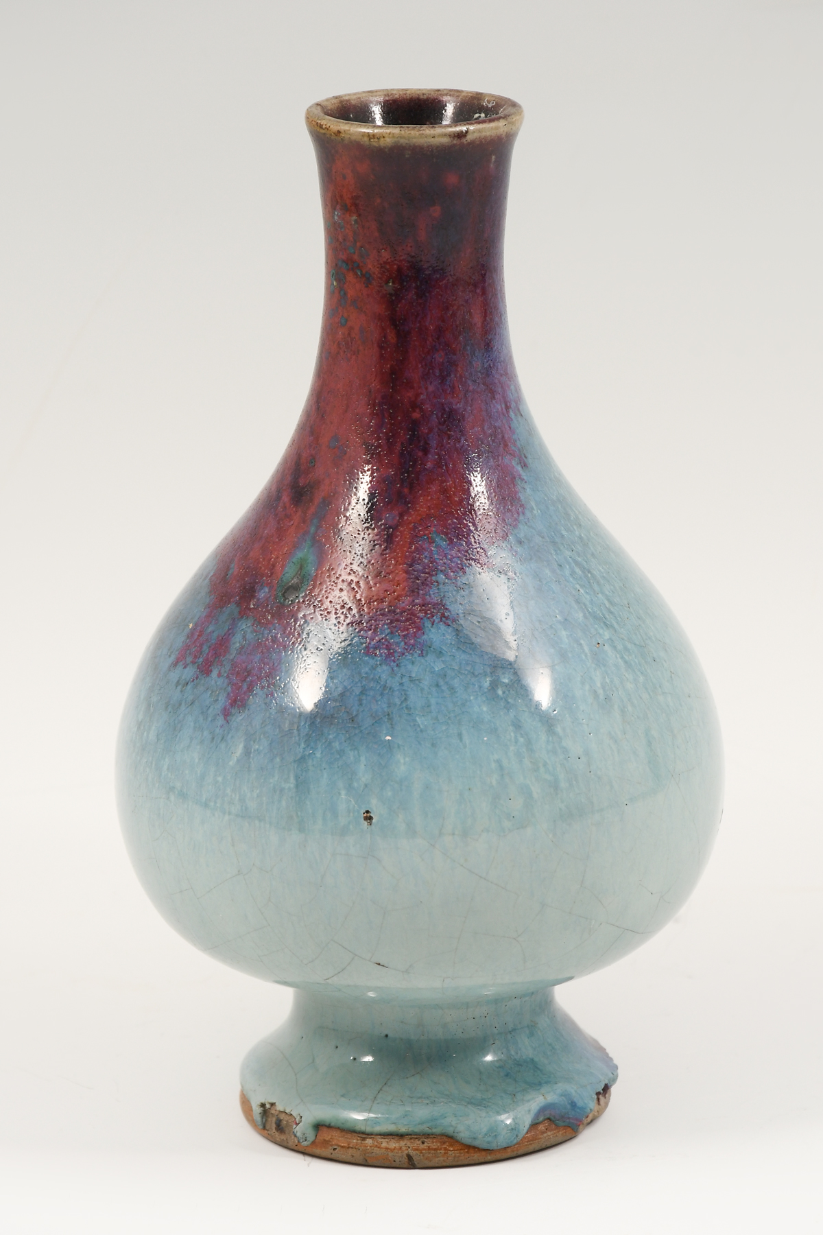 CHINESE PURPLE & BLUE GLAZE