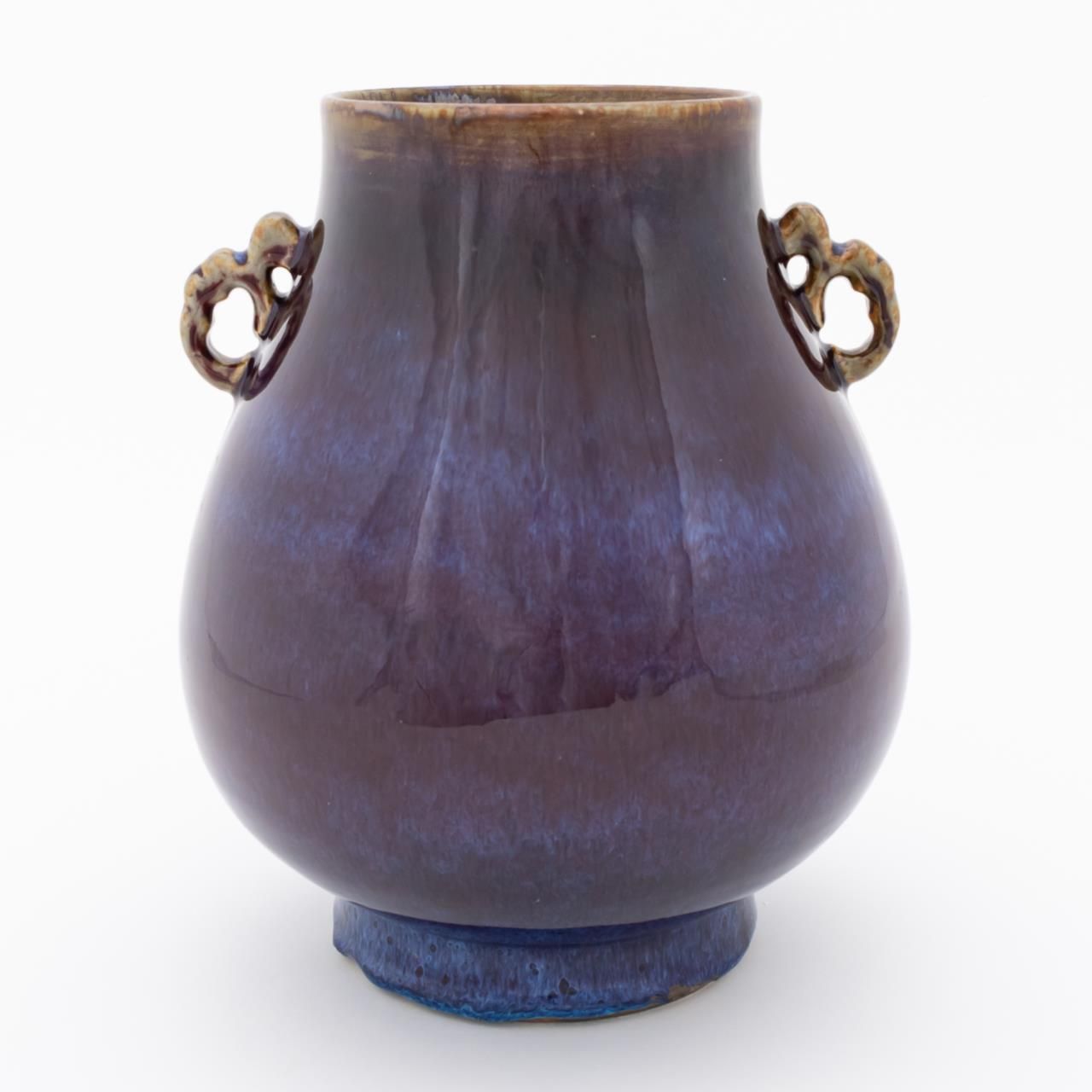 CHINESE PURPLE FLAMBE GLAZED DOUBLE