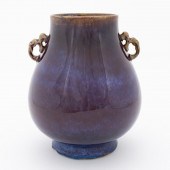 CHINESE PURPLE FLAMBE GLAZED D