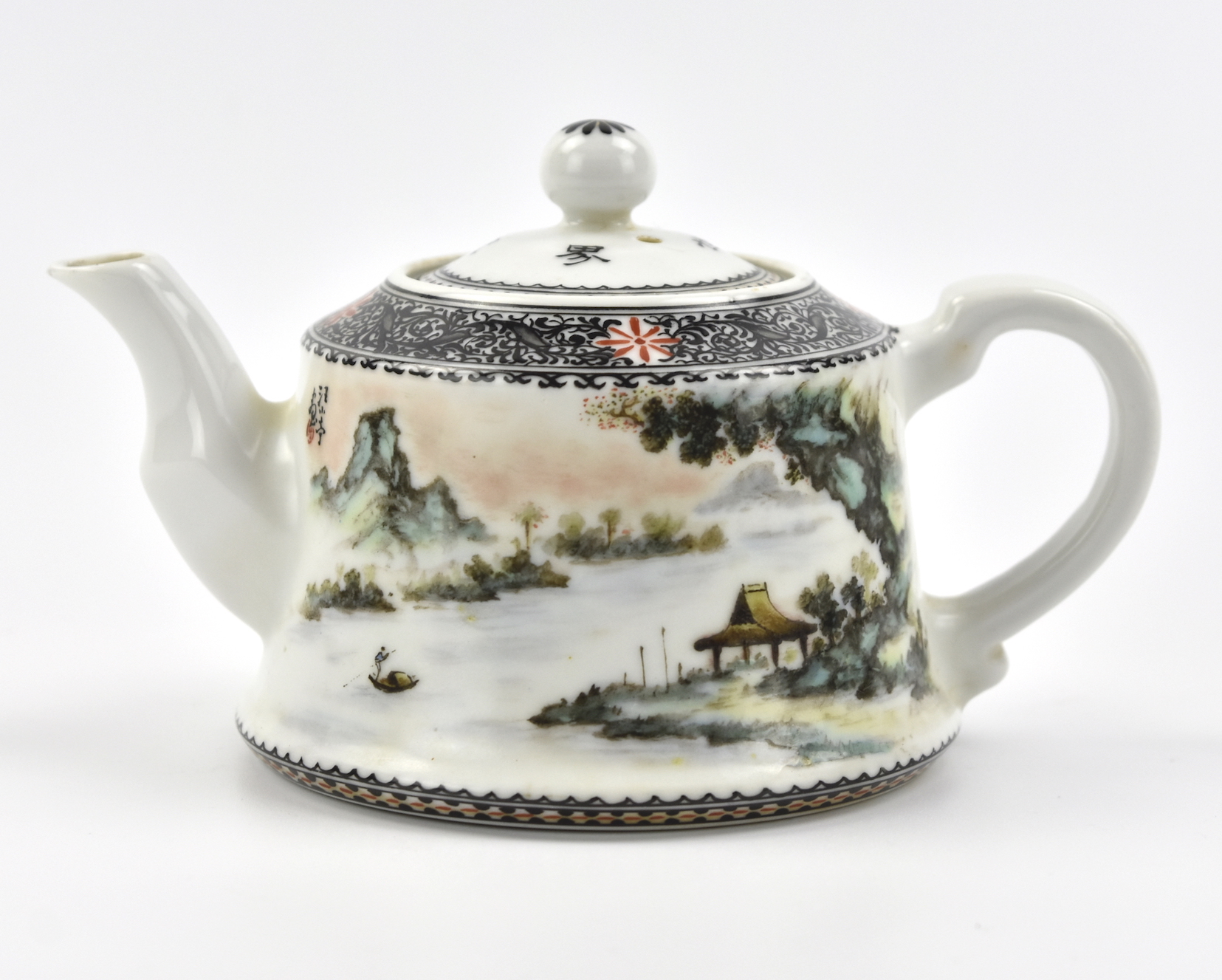 CHINESE QIANJIANG GLAZED TEAPOT, BY
