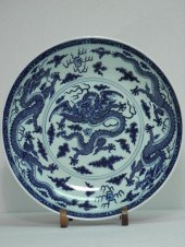Chinese Qianlong period blue a
