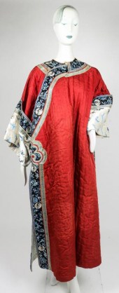 CHINESE QING ANTIQUE SILK QUIL