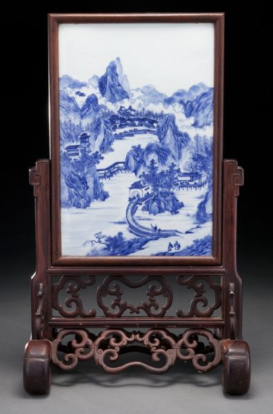 Chinese Qing blue and white